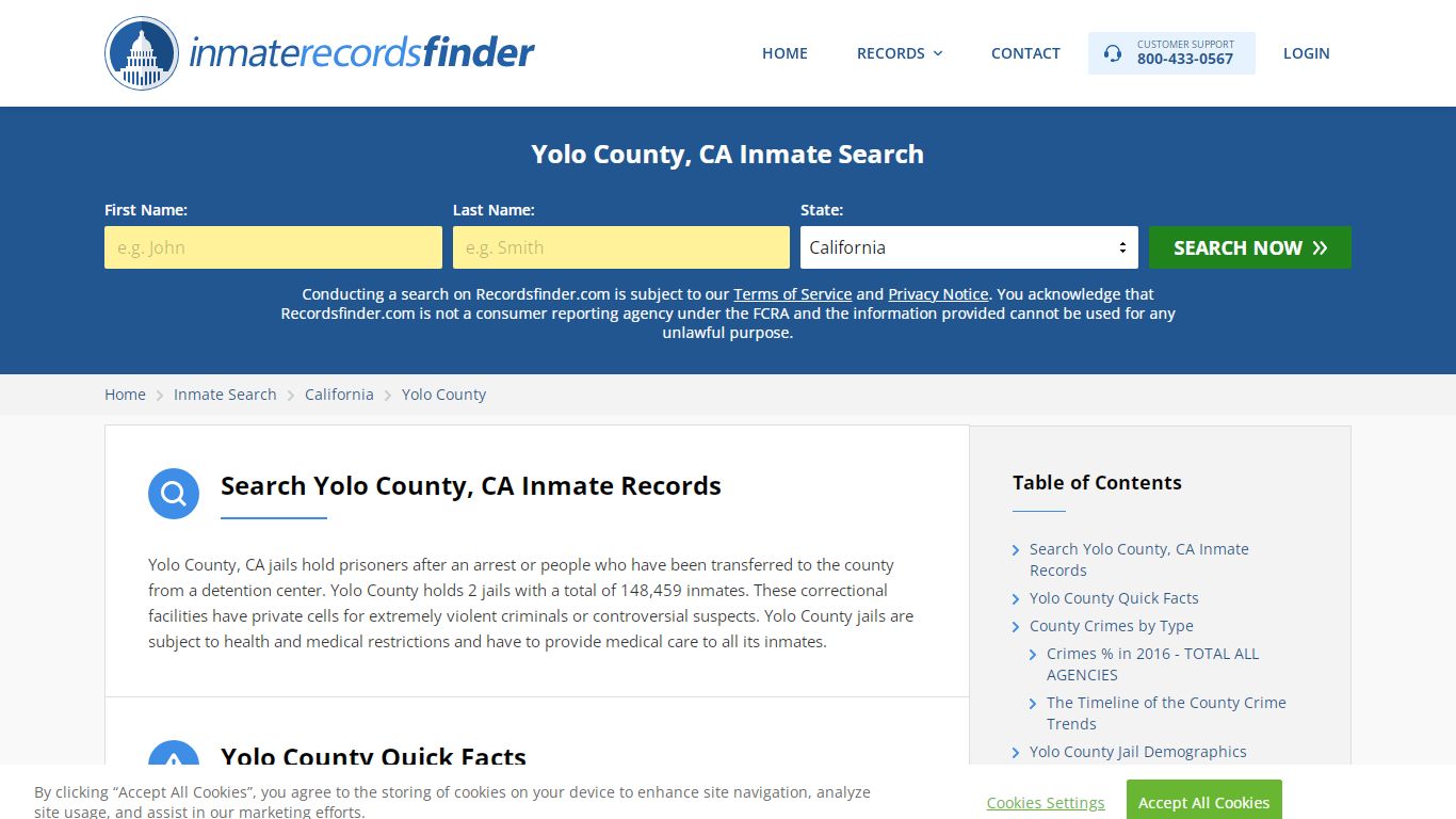 Yolo County, CA Inmate Lookup & Jail Records Online